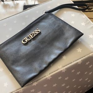 Black Guess wristlet